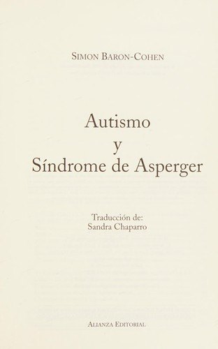 Autismo y síndrome de Asperger