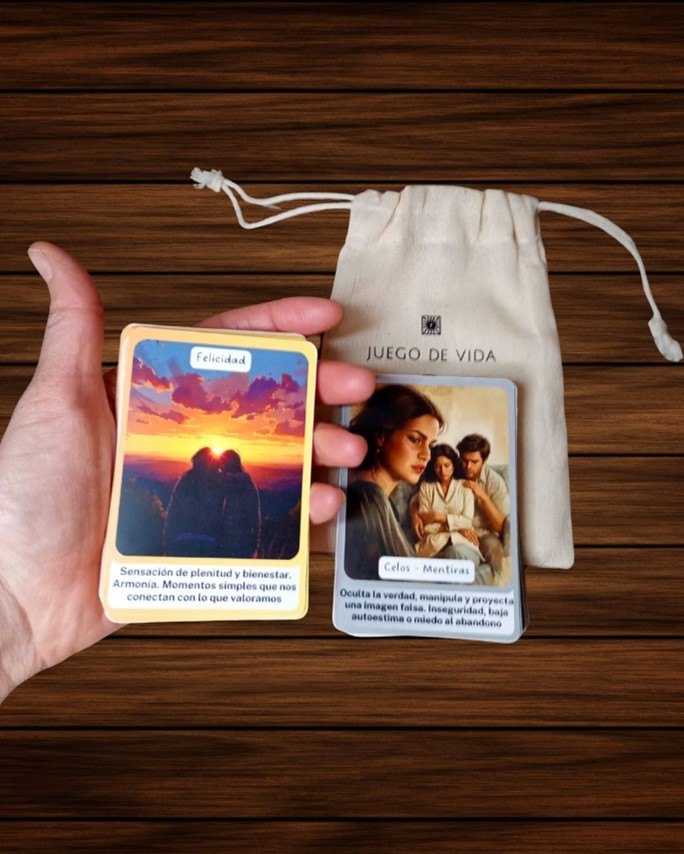 Cartas para trabajo terapéutico de Juego de Vida
